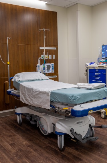 Patient room at Carle BroMenn Medical Center