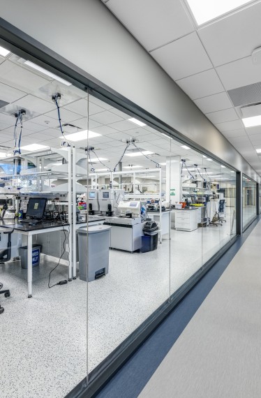 Interior photograph of laboratory at Springfield Clinic