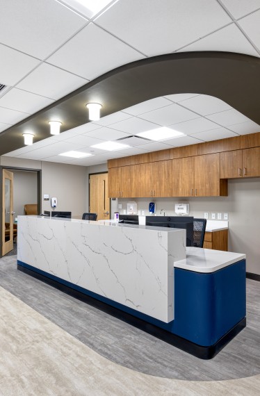 Reception area at Springfield Clinic Surgery Center