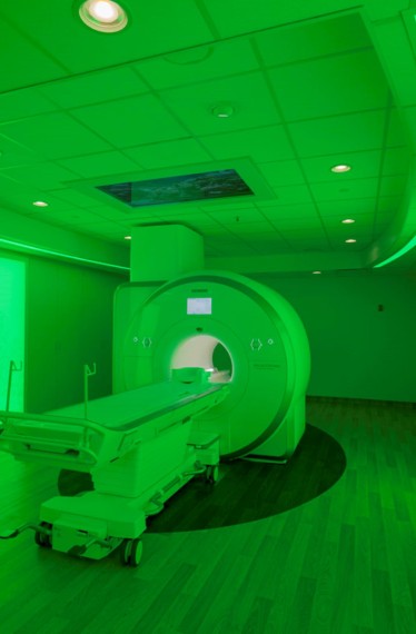 Magnetic resonance imaging (MRI) machine at Carle BroMenn Medical Center