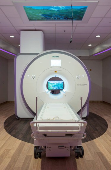 Magnetic resonance imaging (MRI) machine at Carle BroMenn Medical Center